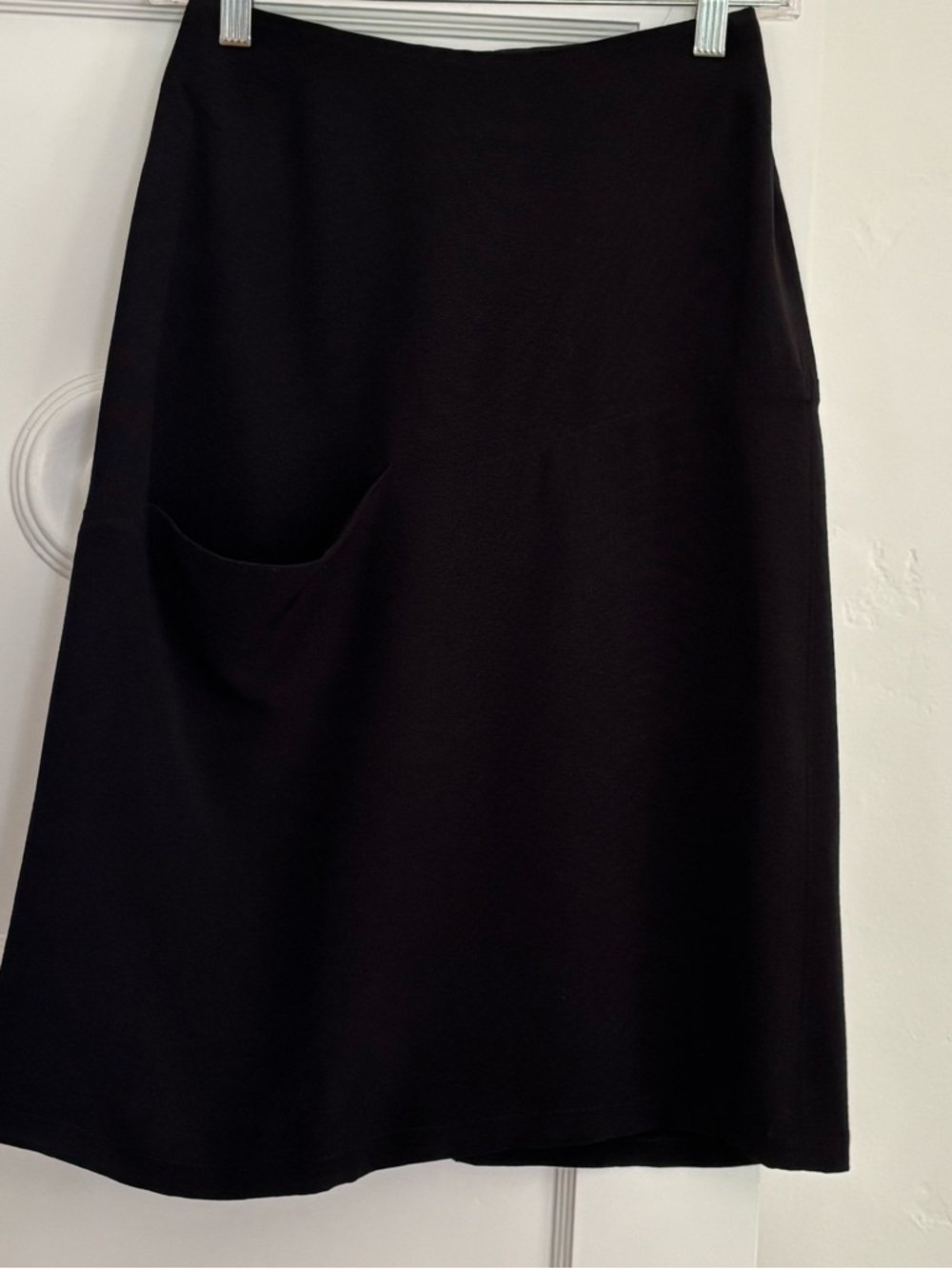 Celine Black Women's A-Line Skirt with Front Pocket